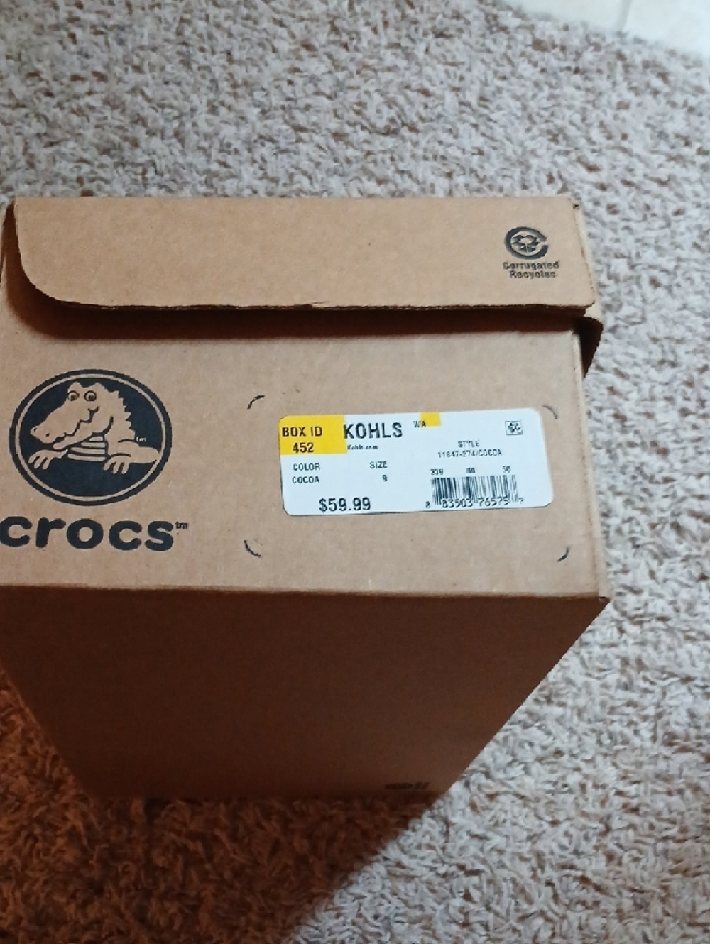 CROCS Brown Multi-Strap Slide Sandals - Picture 5 of 8